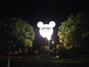 Follow Mickey to the starting corrals