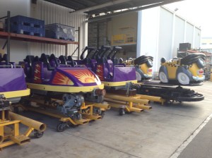 Loved seeing vehicles awaiting maintenance.