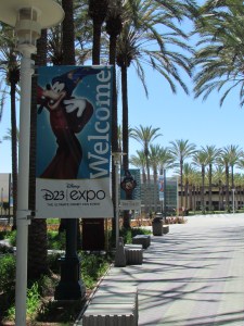 Banners outside the convention center