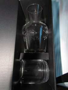 Very nice - a decanter and tumbler with the Disney Legends logo etched on the decanter.