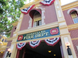 First stop: The Fire Department. Walt's private apartment, above, is where we will conclude the tour.