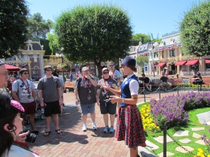 Hearing about Walt's opening day dedication