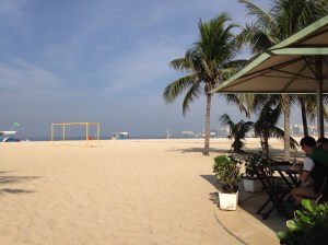 Views of Copacabana where we stopped for a beverage